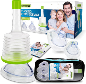 Anti-choking rescue device for rapid airway clearance during choking emergencies. Compact and user-friendly, it allows individuals to perform a quick and effective lifesaving maneuver, ensuring the safety and well-being of those at risk of choking.